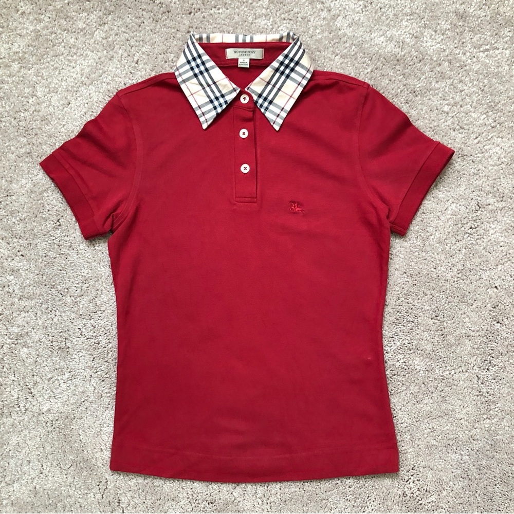 Burberry big kids polo shirt size S